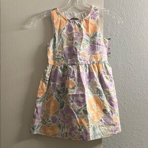 Carter's Lavender & Peach Floral Cotton Sundress for Girls